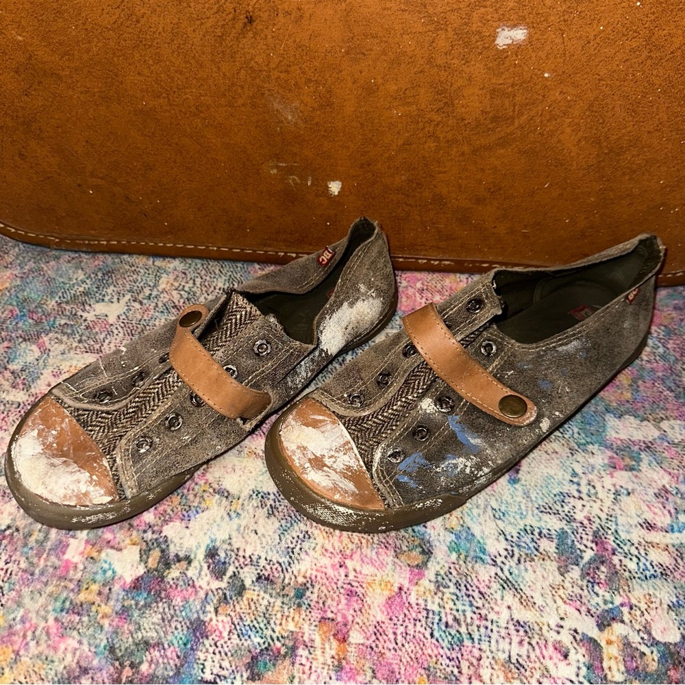 BC Slip On Shoes Brown Black Snap